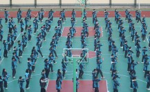 “阳光体育，活力无限” ——南京商业学校财经系广播体操比赛